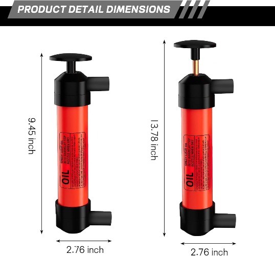 Multi-Use Siphon Fuel Transfer Pump, Fluid Extractor Siphon Transfer Pump Kit fo