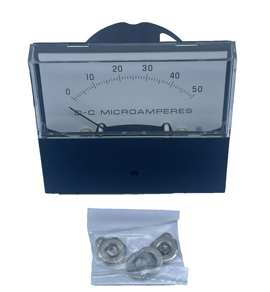 GE General Electric Panel Meter, D-C Microamperes, 0-50