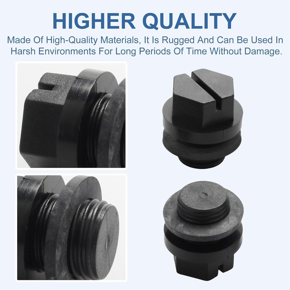 4-Pack Pipe Plug with Gasket Replacement for Hayward Pool Pumps - Durable & Easy