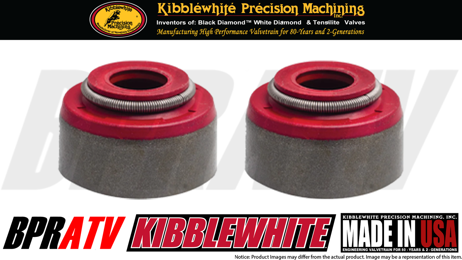 13-18 KTM 450 SX-F SXF 450 Kibblewhite Intake Valves Exhaust Valve Kit RED Seals