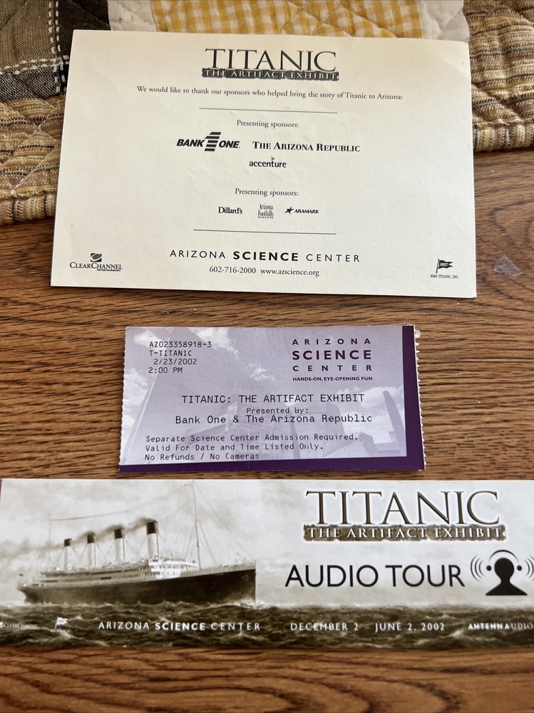 RMS Titanic White Star Line Ticket collection