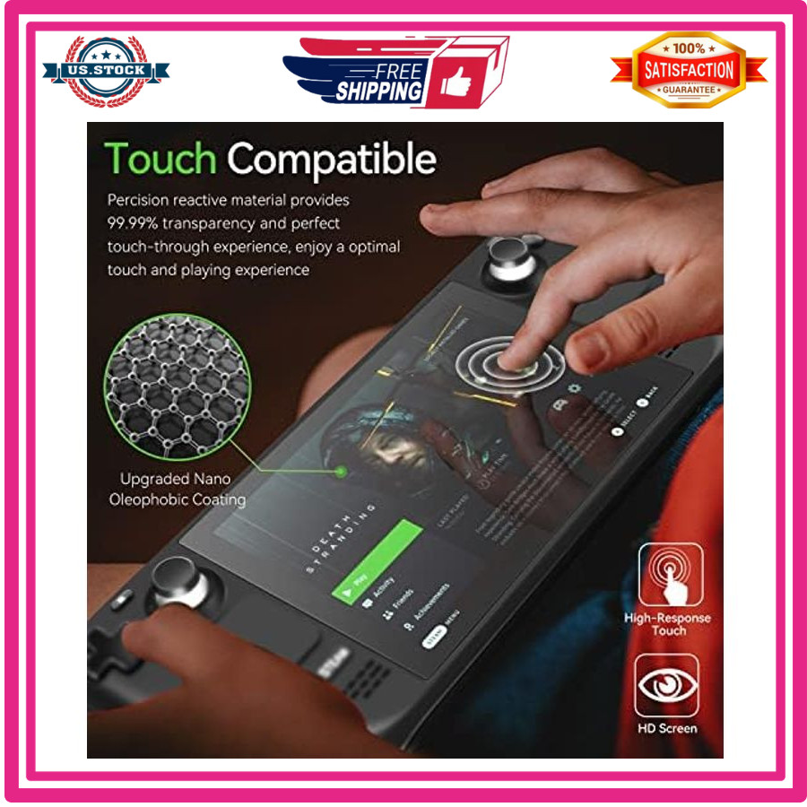 2-Pack Matte Screen Protector for Steam Deck 7.0/Steam Deck OLED 7.4 Mat