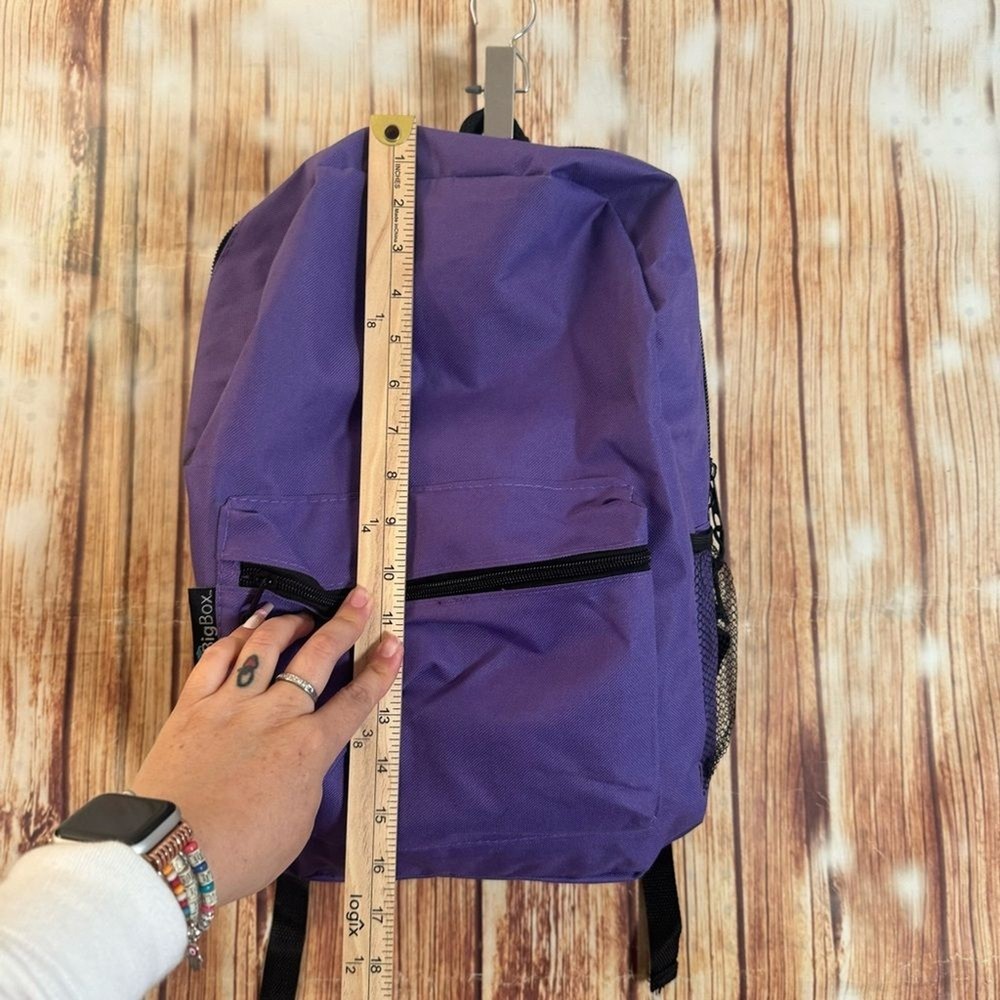 BigBox Nylon Purple Backpack 17 in