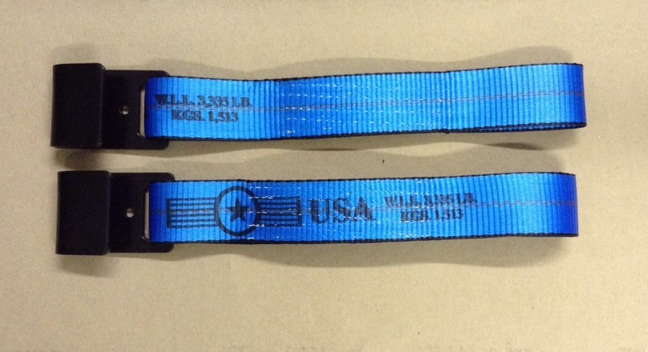 2-Ratchet Strap Replacement Ends Flat Hook Fixed End Truck & Trailer Tie Down BL
