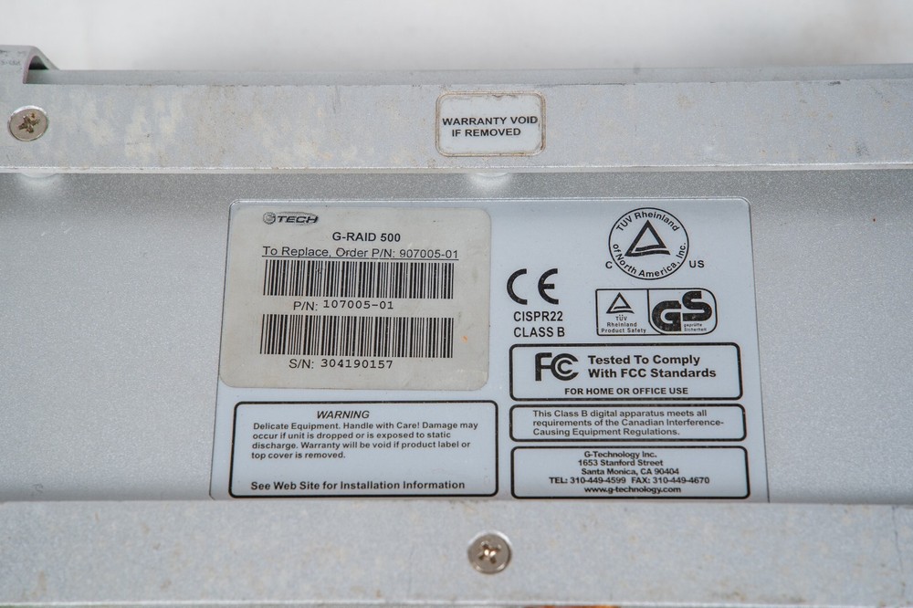 G-Technology G-Tech G-RAID2 500GB Triple Interface Professional RAID Storage