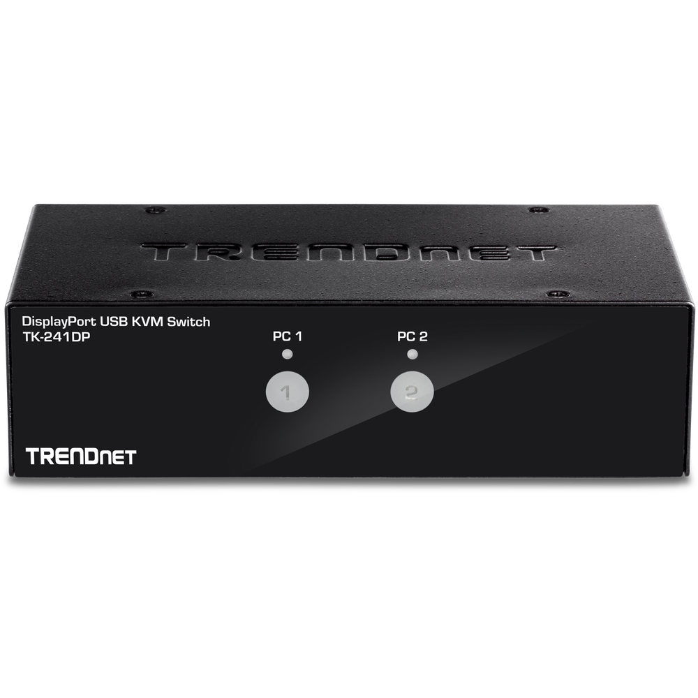 TRENDnet TK-241DP, 2-Port DisplayPort KVM Switch,