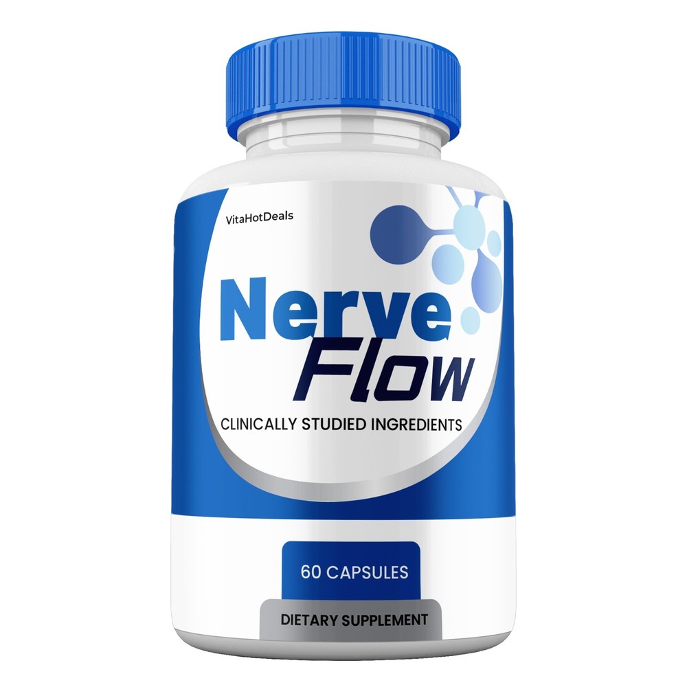 Nerve Flow Capsules, Max Strength, NerveFlow All Natural Supplement (3 pack)