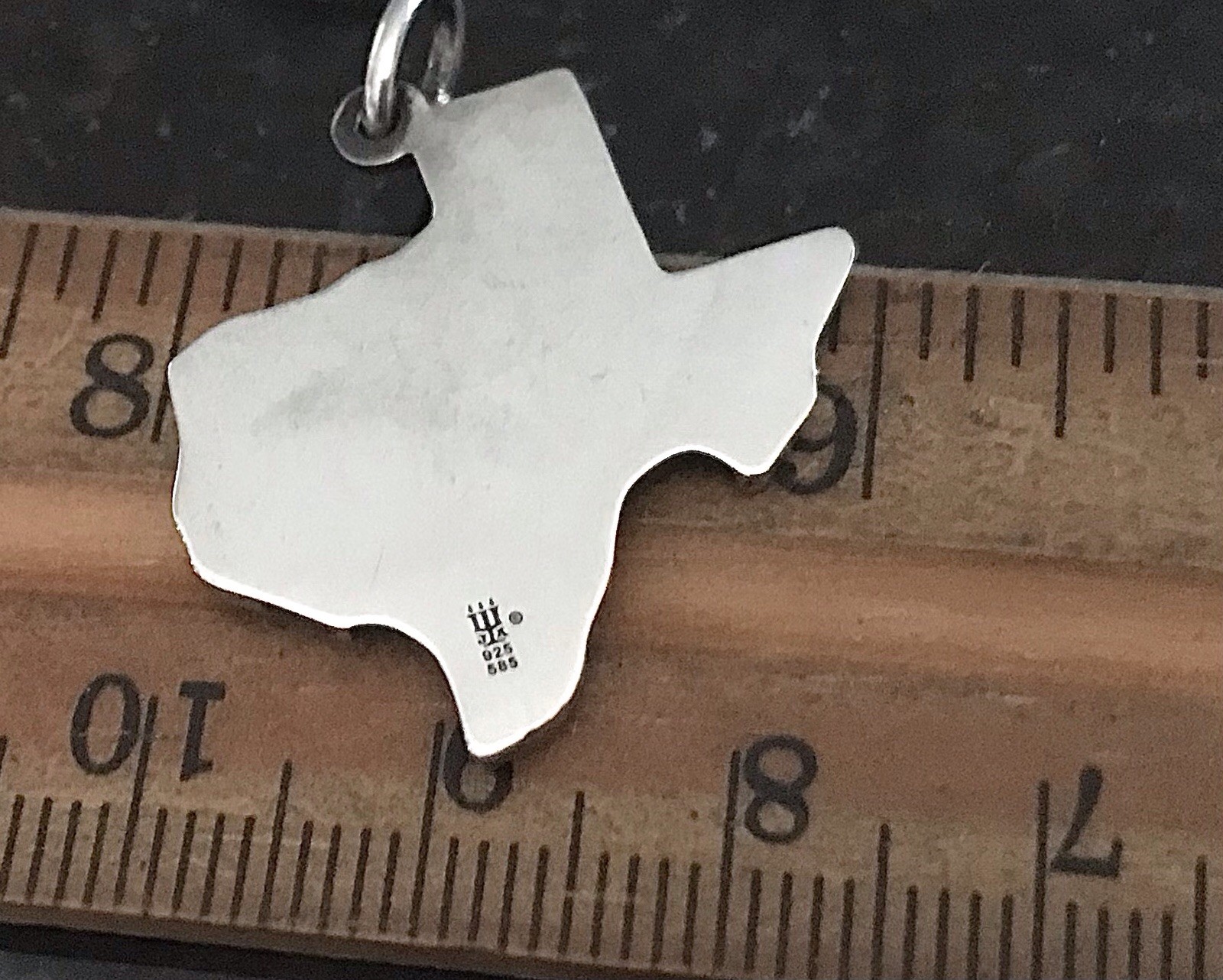 James Avery Retired 14k Gold and Sterling Silver Heart of Gold Texas