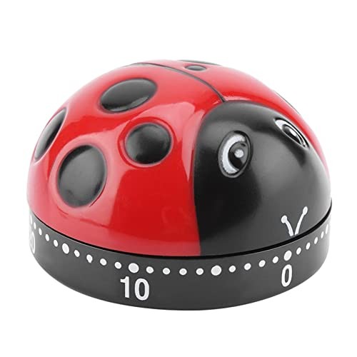 PURPLELILY Mechanical Kitchen Timer 60-Minute Wind Up Rotating Countdown Egg