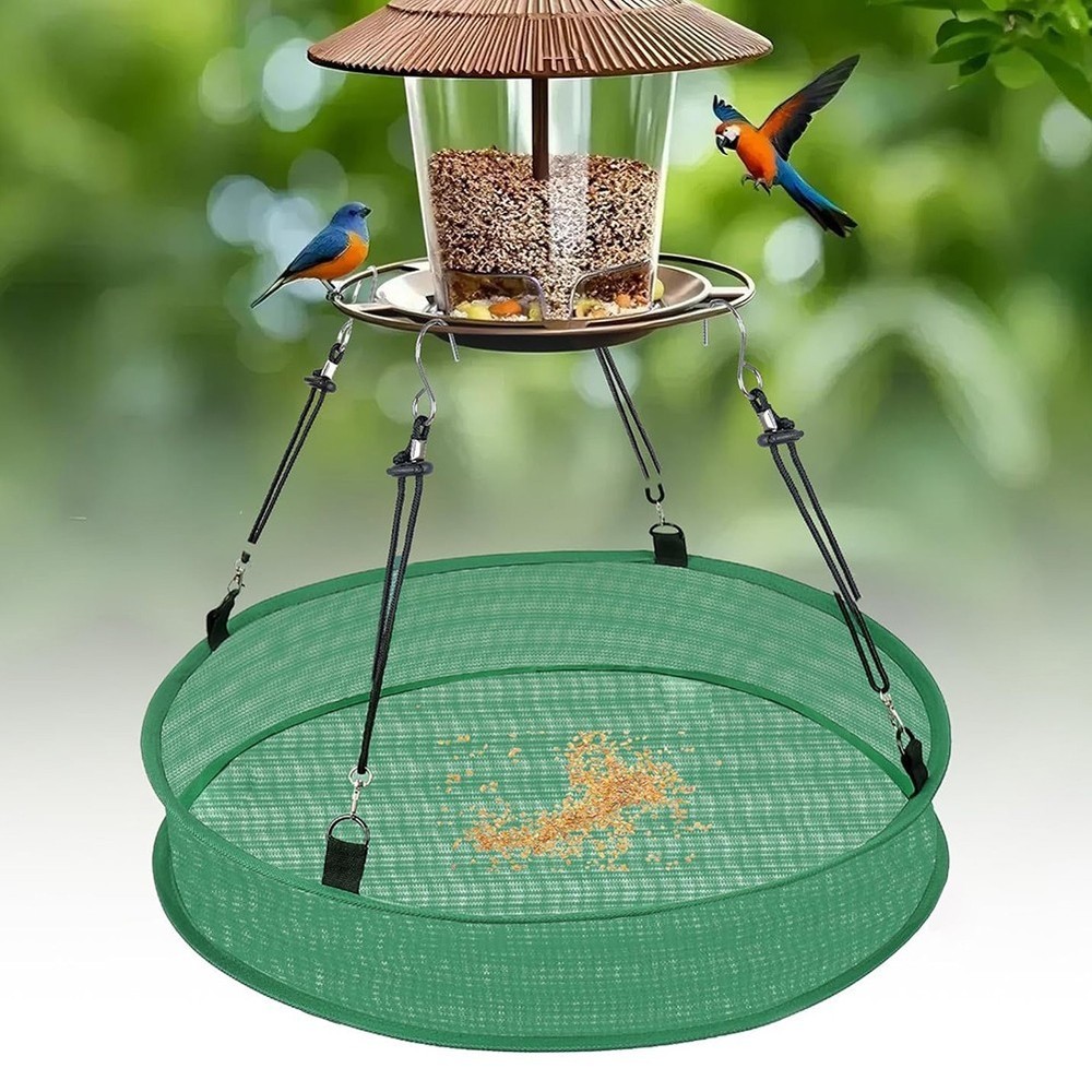 Polyester Bird Feeder Tray Designed for Outdoor Elements and Easy Maintenance