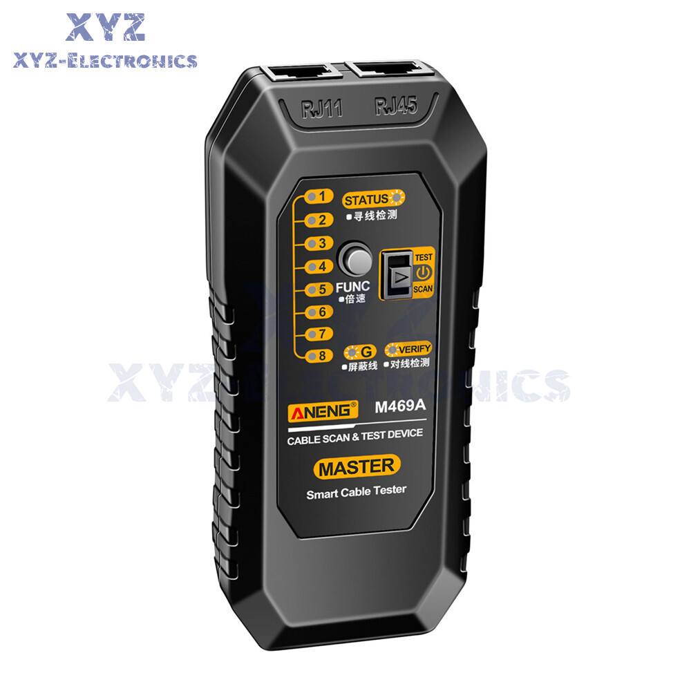 ANENG M469A Multifunctional Network Cable Tracker Networking Analyzer RJ45 RJ11