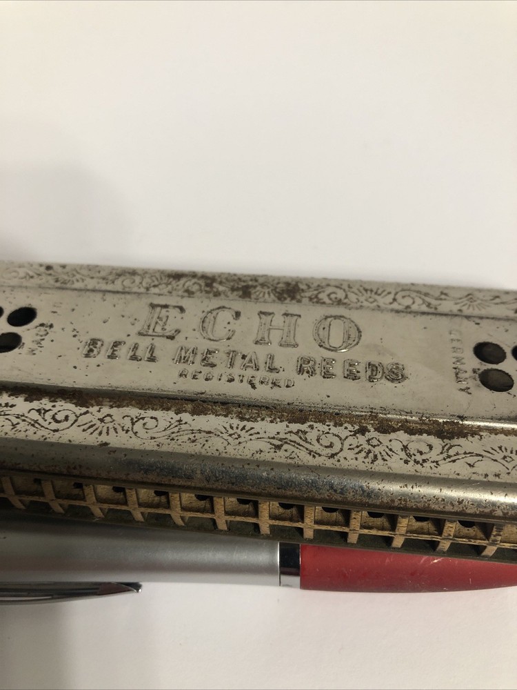 Vintage M. Hohner Echo Two Sided Echo Harmonica made in Germany ￼￼