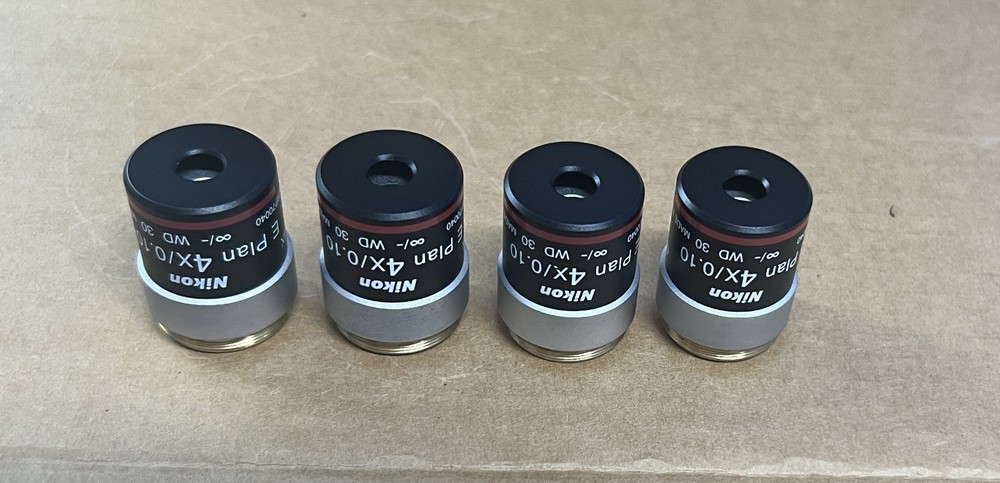 Nikon E Plan 4X/0.10 ♾/ - WD 30 Microscope Lens Objective MRP70040