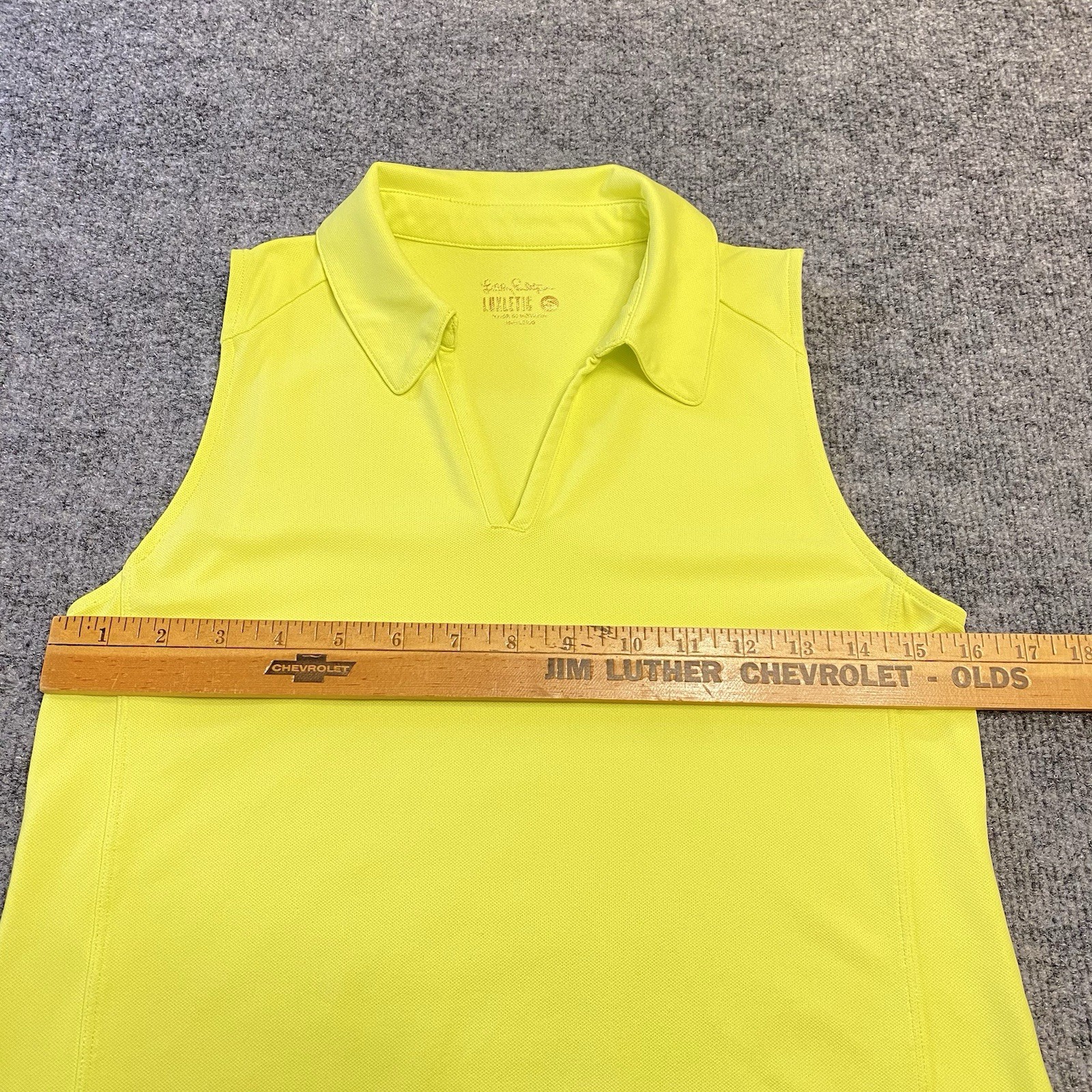 Lilly Pulitzer Shirt Women’s Small Golf Polo Luxletic Green Sleeveless Collared