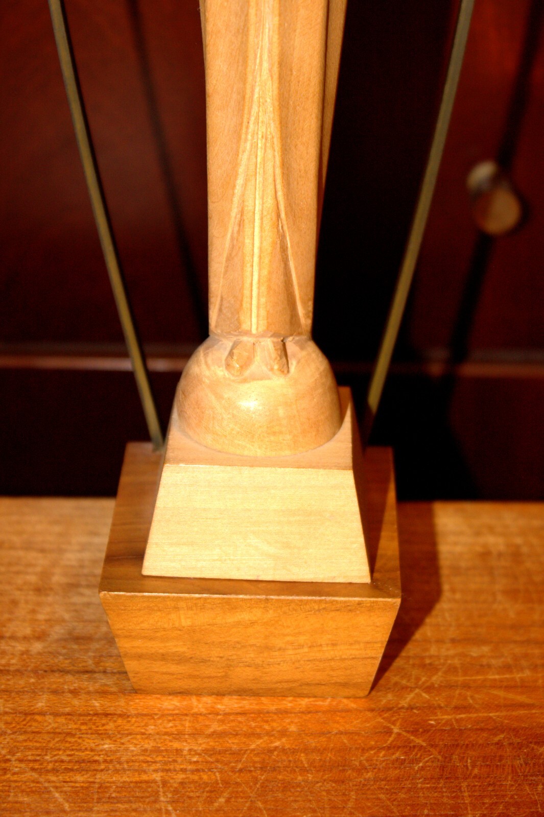 ANTIQUE 12/15" HAND CARVED WOOD CATHOLIC VIRGIN MARY OUR LADY STATUE FIGURE GIFT