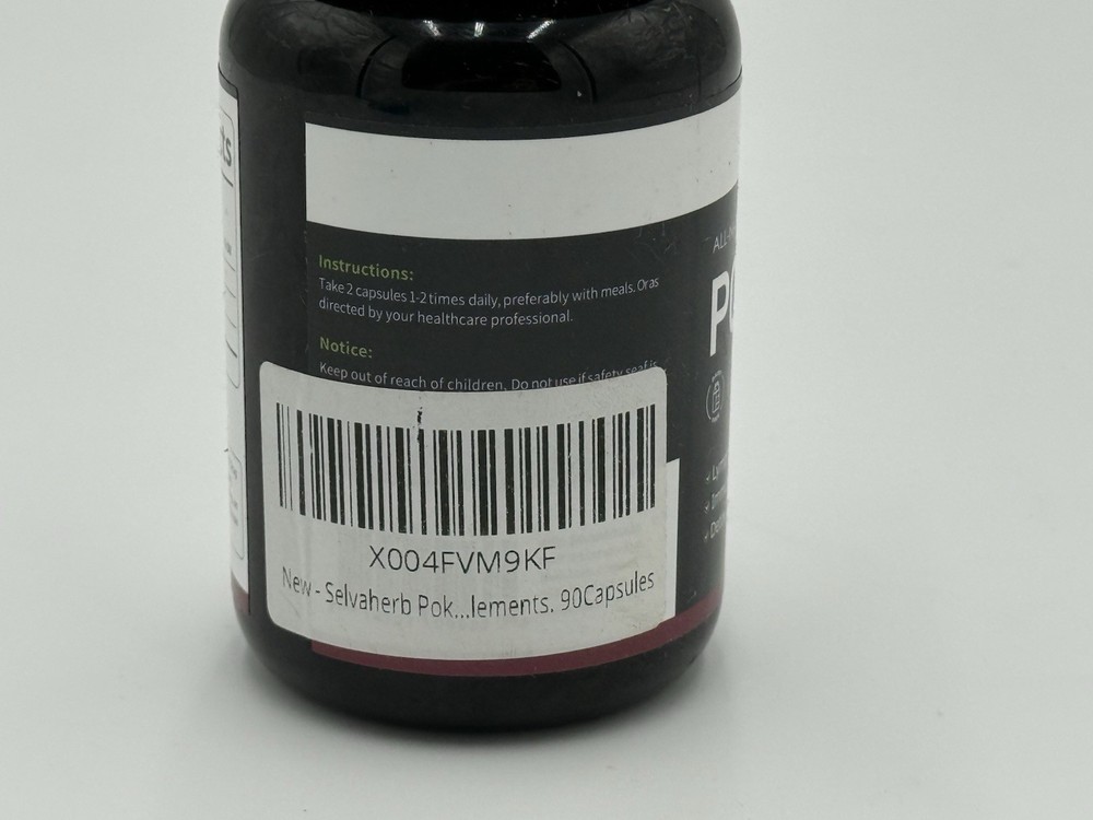 Lymphatic Support Herbal Complex Extract ~ Poke Root Extract for Lymph System...