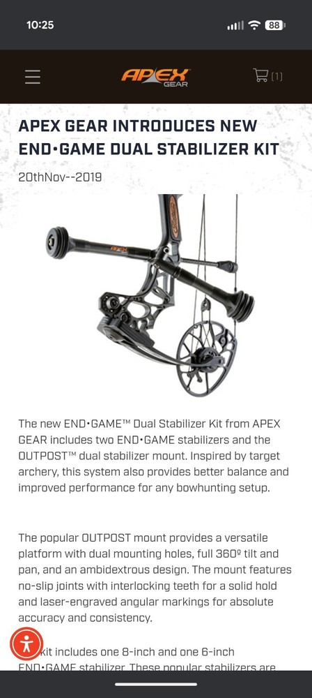 Apex Gear END-GAME Dual Stabilizer Kit