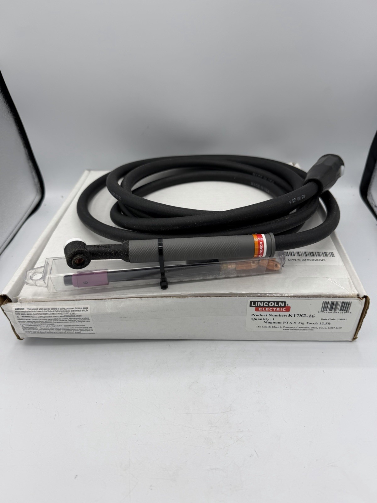 LINCOLN ELECTRIC K1782-16 LINCOLN Air-Cooled TIG Torch 55EL93