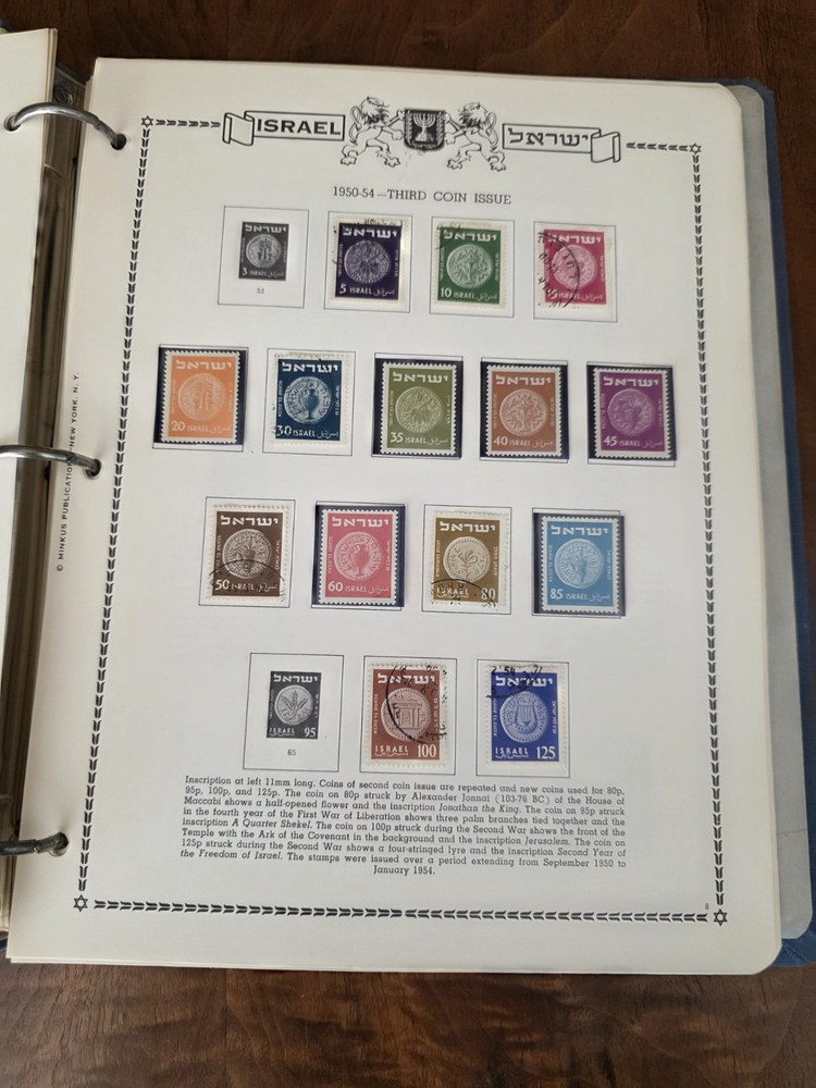 Israel Folder Stamps Over 170