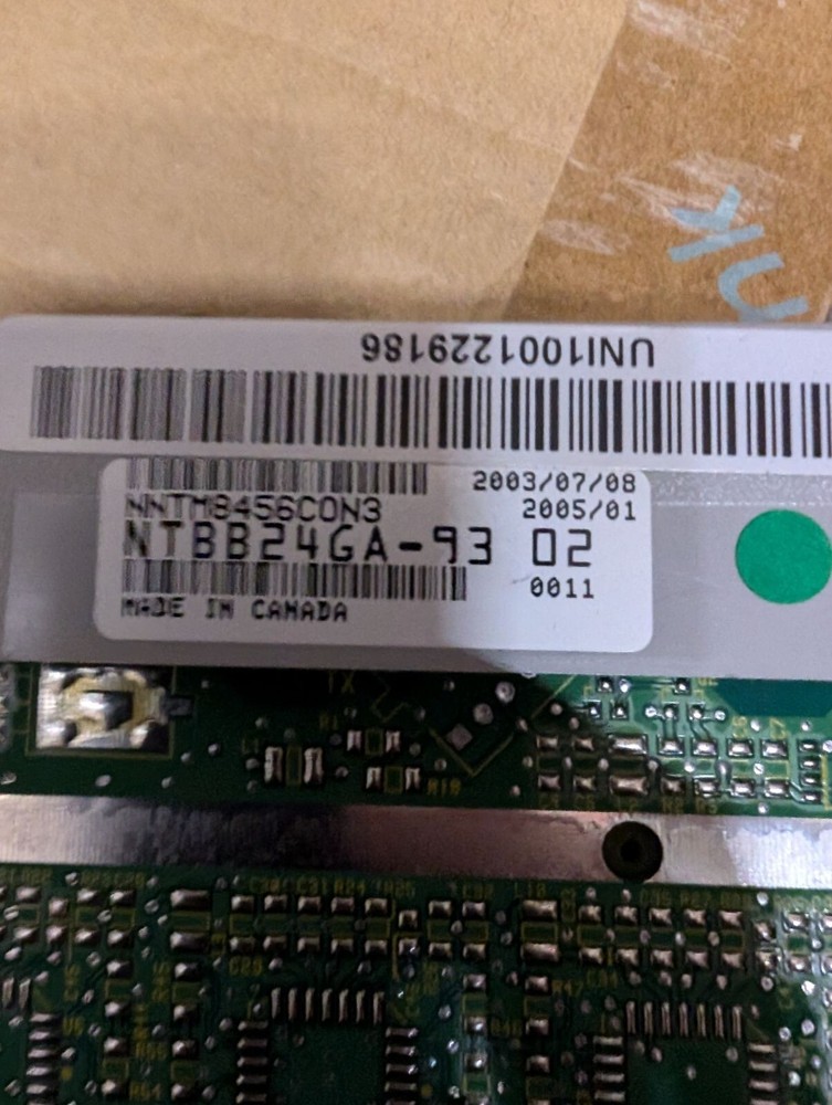 Nortel NTBB24GA-93 MICS Services Cartridge