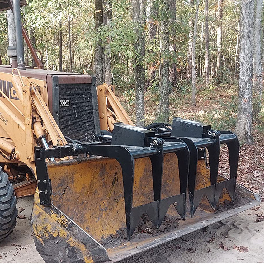 Titan Attachments Dual Adjustable 72"-84" Bolt-on Grapple Attachment