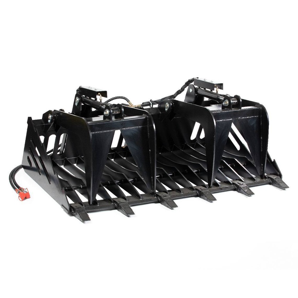 Titan Attachments 72" Skeleton Rock Grapple Rake Quick Tach Bucket Loader
