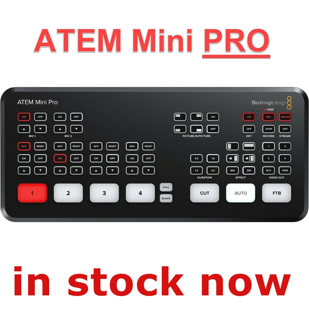 Blackmagic Design Atem Mini Pro HDMI-Compatible Live Stream Switcher Multi-view