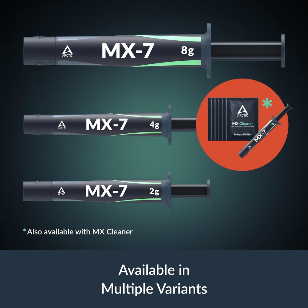 ARCTIC MX-7 (2 g) - Ultimate Performance Thermal Paste for CPUs, Consoles,...