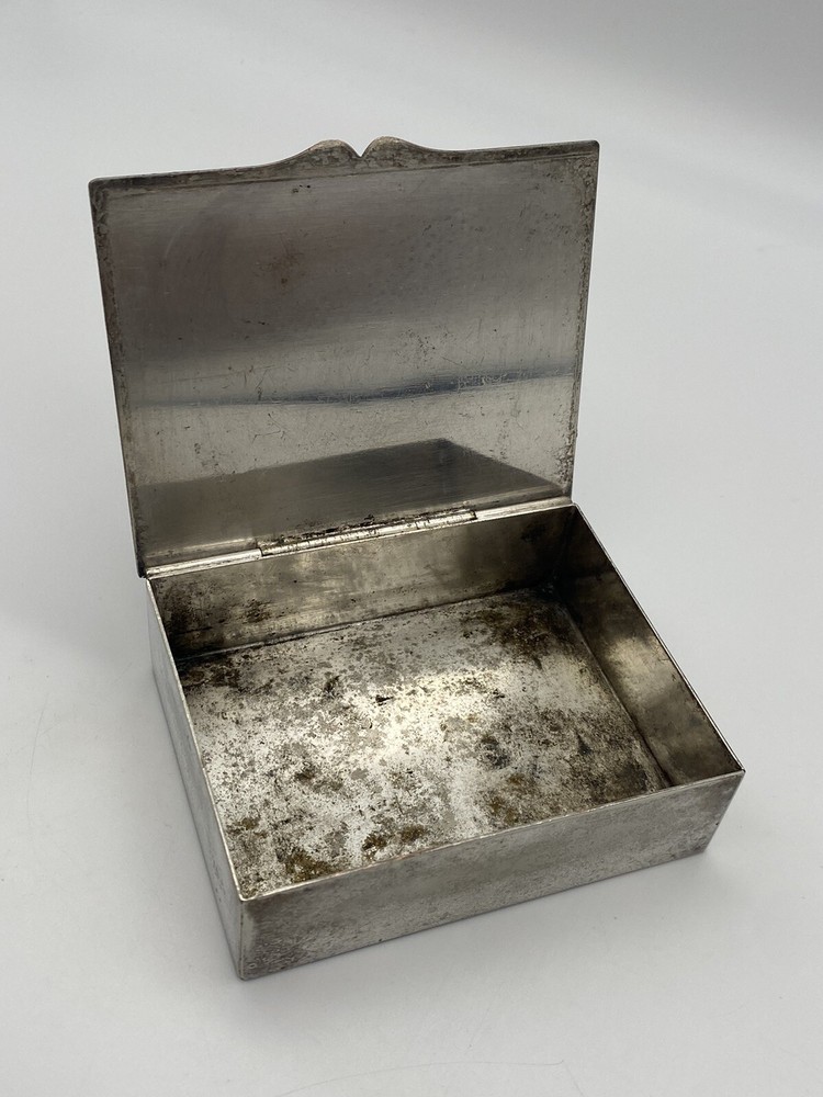 Vintage Cigarette Box Or Trinket Box Crescent Silverware MFG CO. INC.