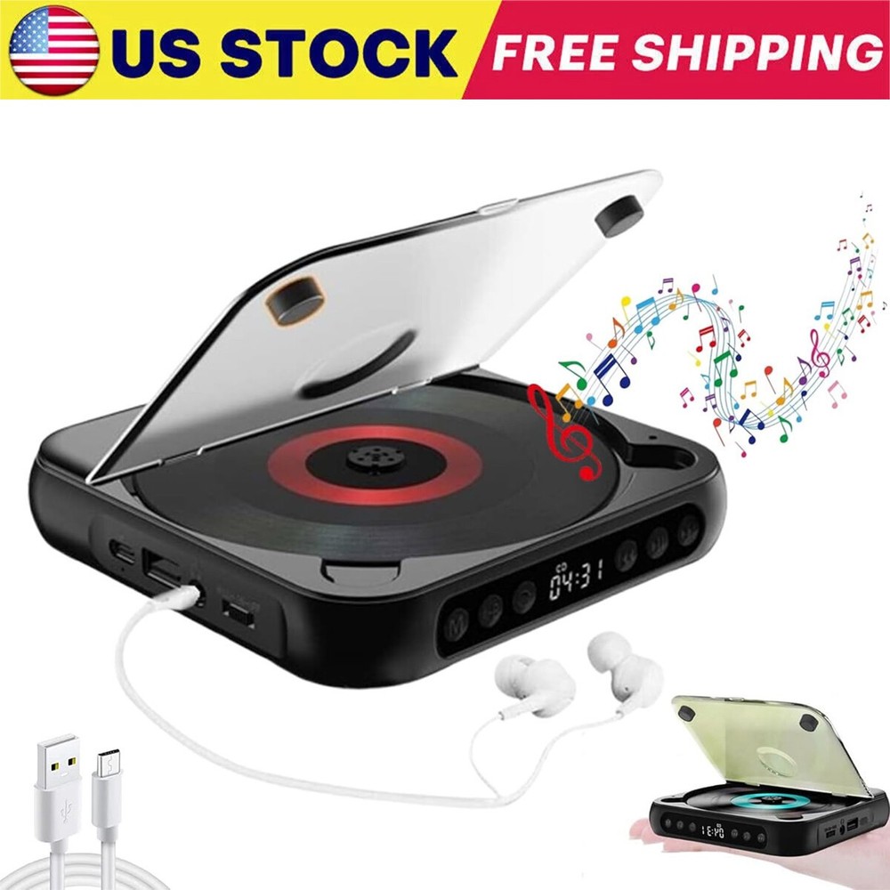 Rechargeable Blue Tooth Speaker Multi Functional CD Player Desktop/USB Portable