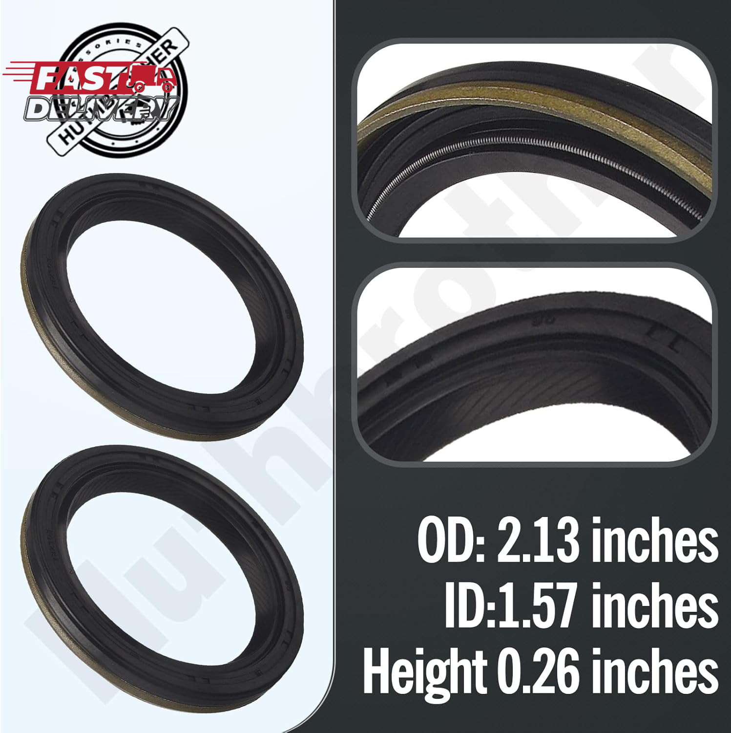 2 Packs 795387 Oil Seal for B&S Replaces 499145/791892/690947