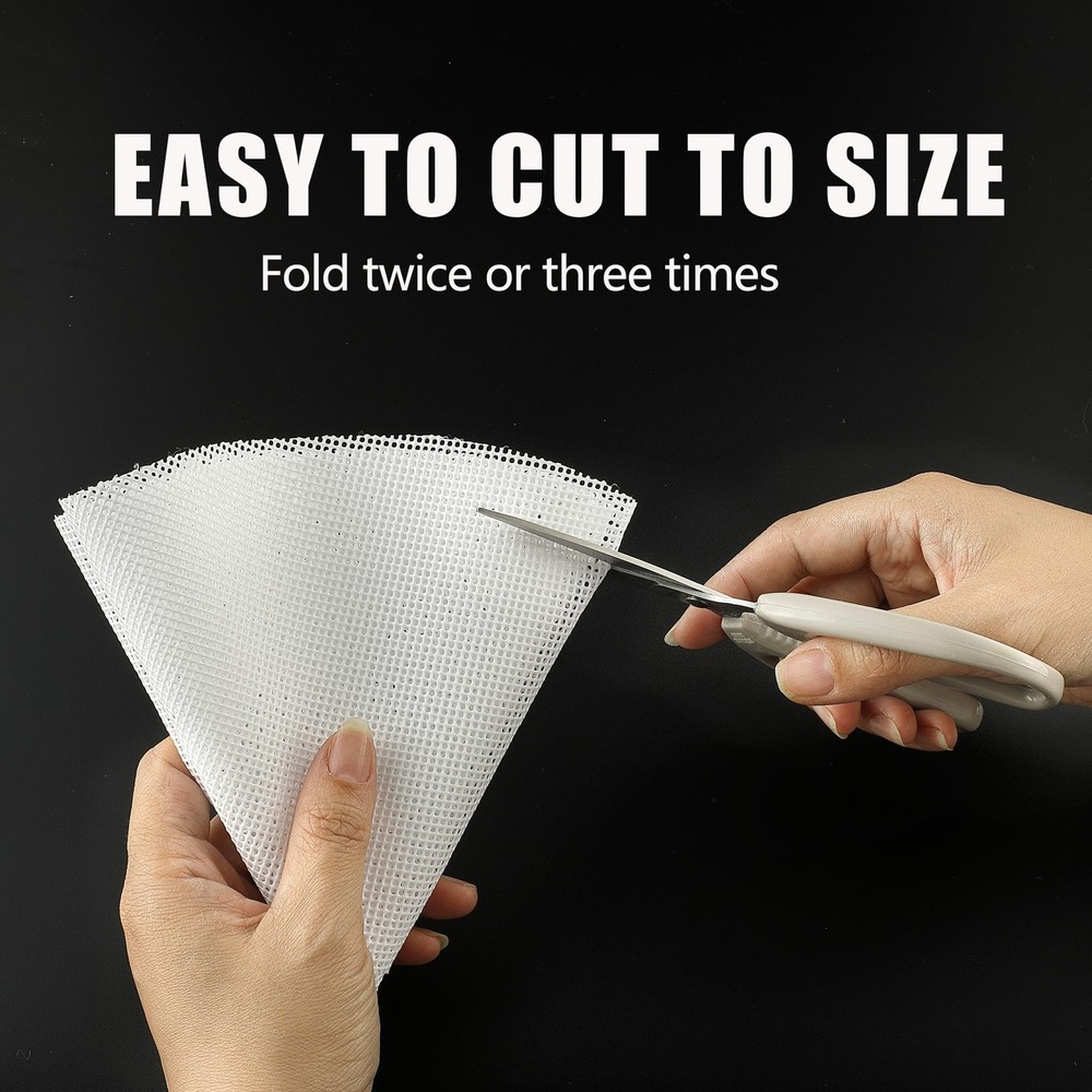8 Pack Silicone Dehydrator Sheets, 13" Round Tray Large, White