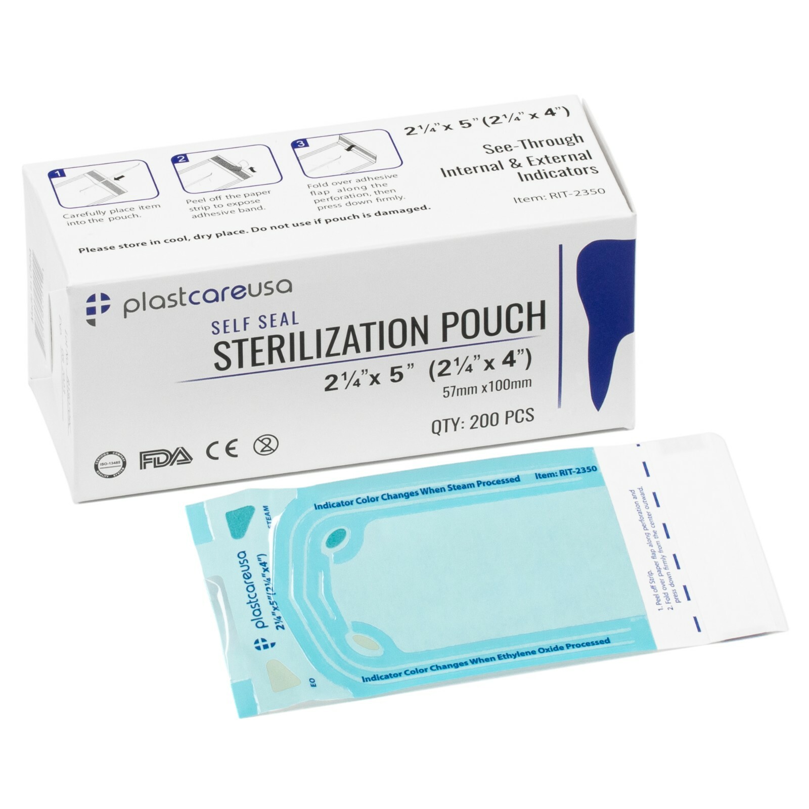 Self Sterilization Pouches Pouch Autoclave, Sterilizer Bags Dental Tattoo Nail