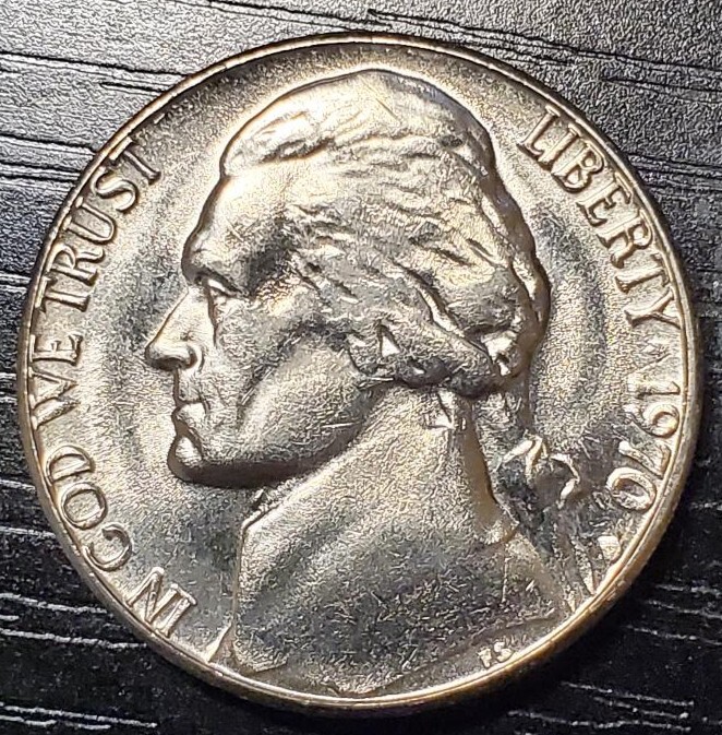 1970 -D NICKEL - *RARE* BIG ERROR - HAS A SOLID D AND HALF OF E PLURIBUS MISSING