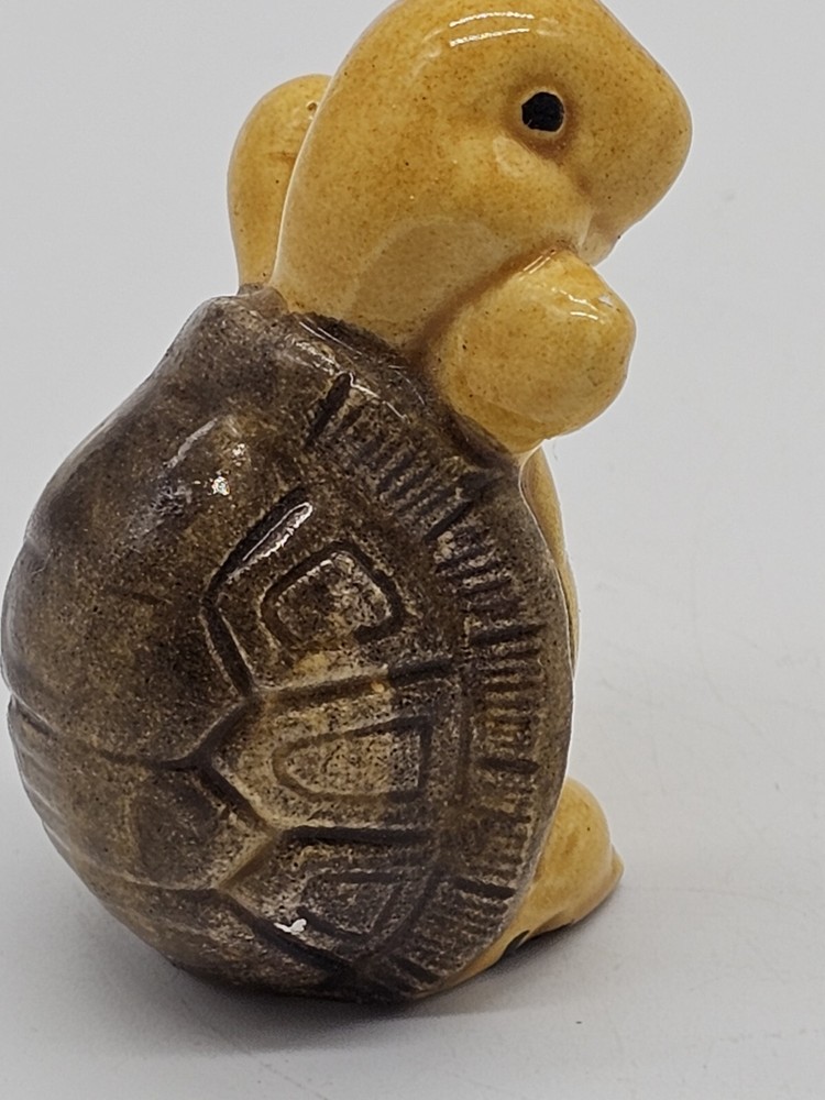 Vintage Turtle Figurine Ceramic Japan 2" Numbered