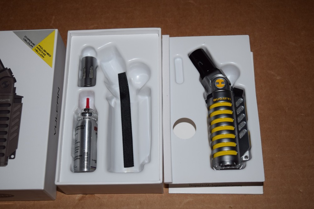 BUGATTI VULCAN DUAL TORCH BUTANE LIGHTER