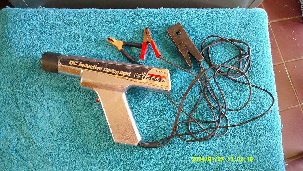 Vintage Sears Penske Chrome DC Inductive Timing Light Model # 244.2138