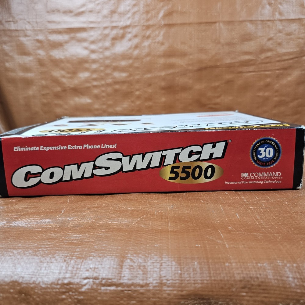 Command Communications ComSwitch 5500 Phone Fax Modem 3-Port Call Switch
