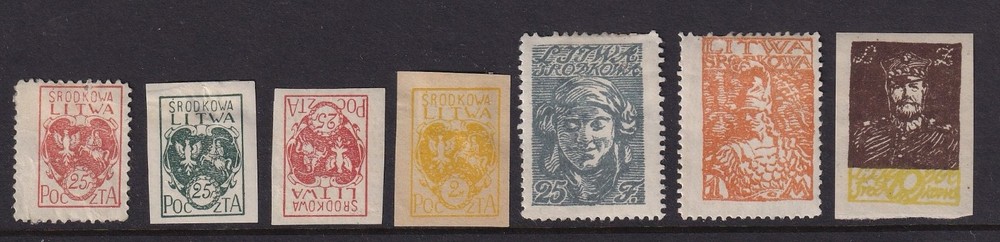 Lithuania Mint Stamps from 1920's MH