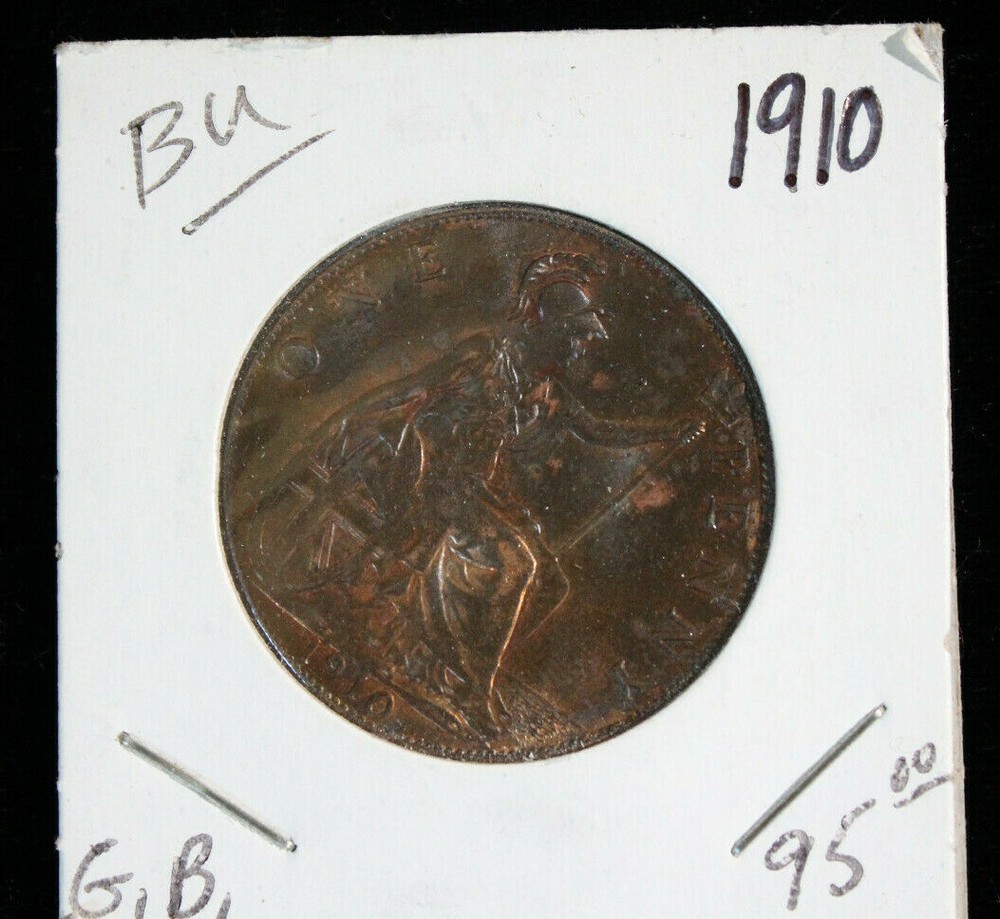 1910 Great Britain Large Cent / Penny   UNC