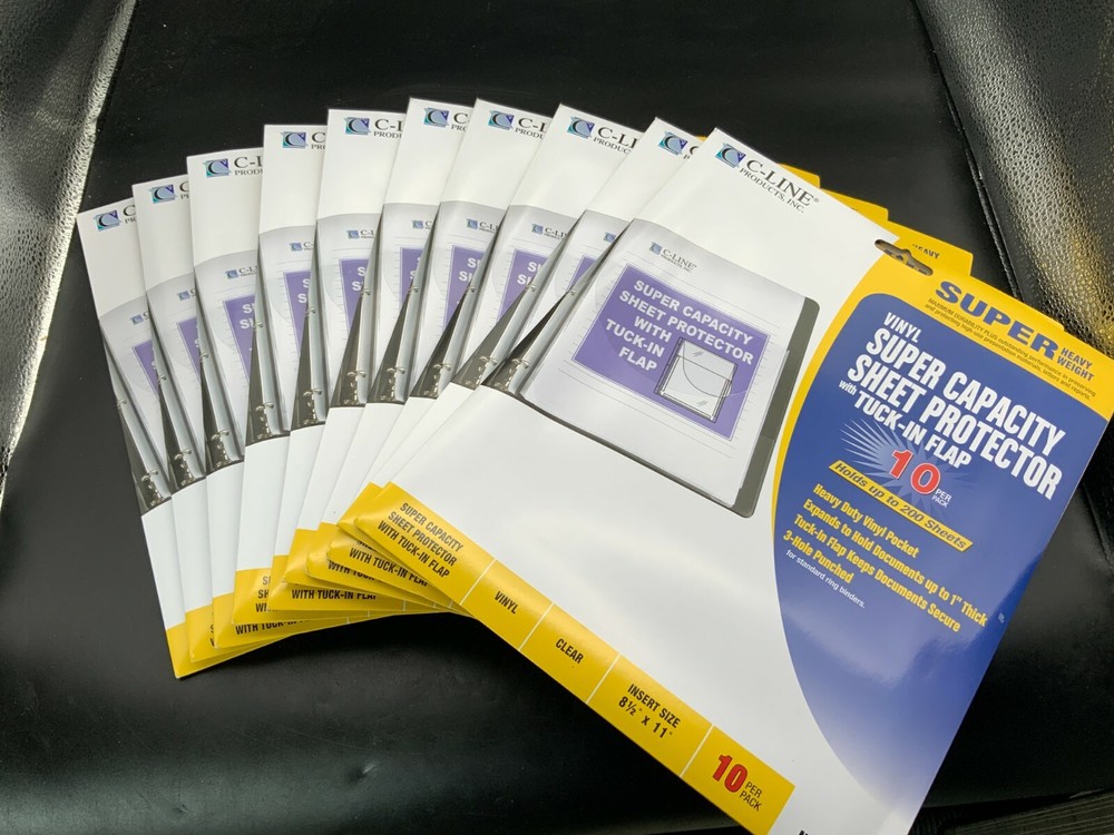C-line Products CLI61027 Super Capacity Sheet Protectors, 100 count