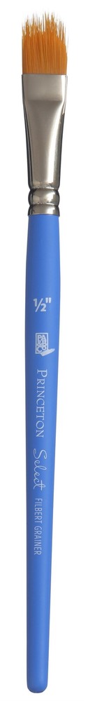 Princeton Select Synthetic Short Handle Brush -Filbert Grainer 1/2" Width