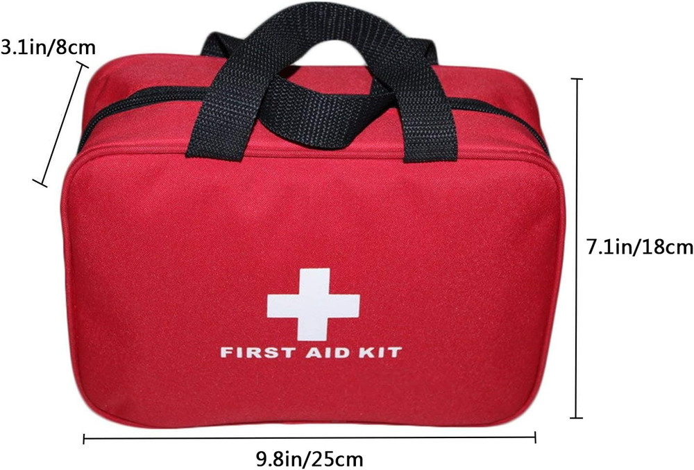 Nylon First Aid Empty Kit,Compact Waterproof and Lightweight First Aid Bag with