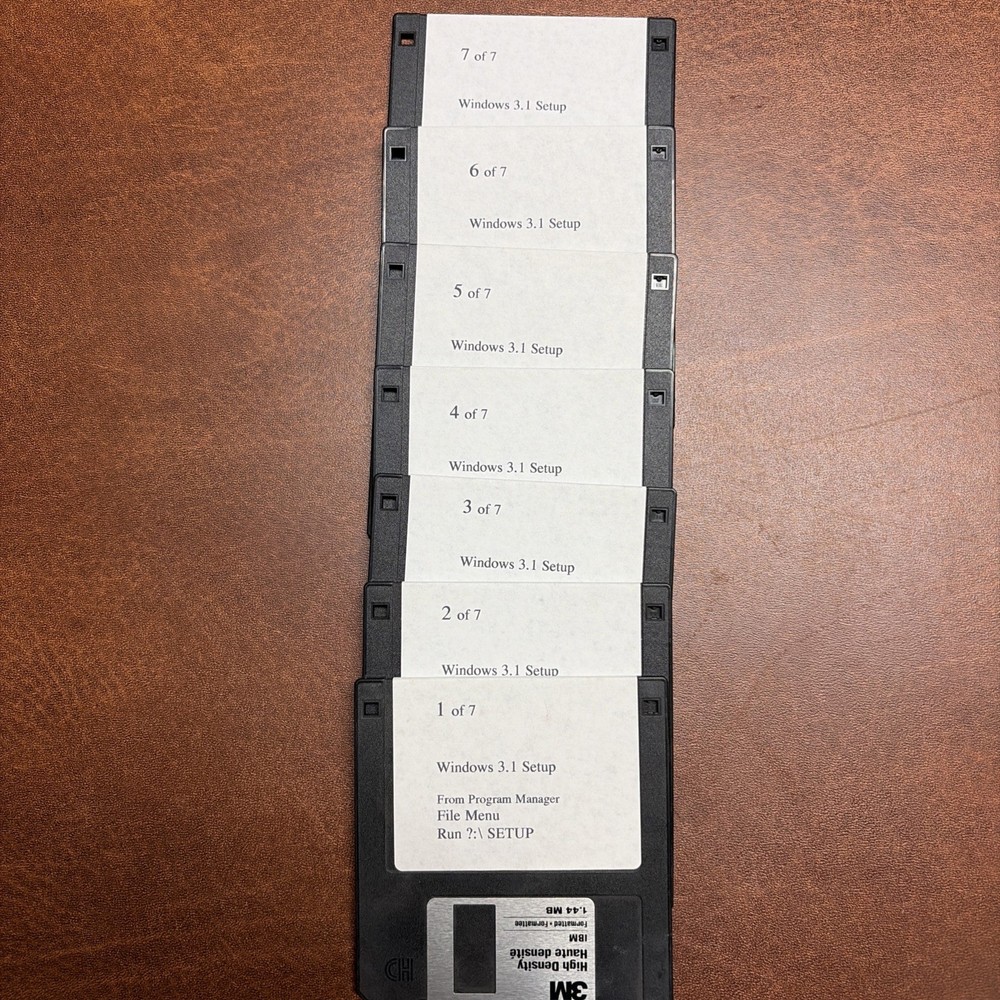 Windows 3.1 Setup Discs