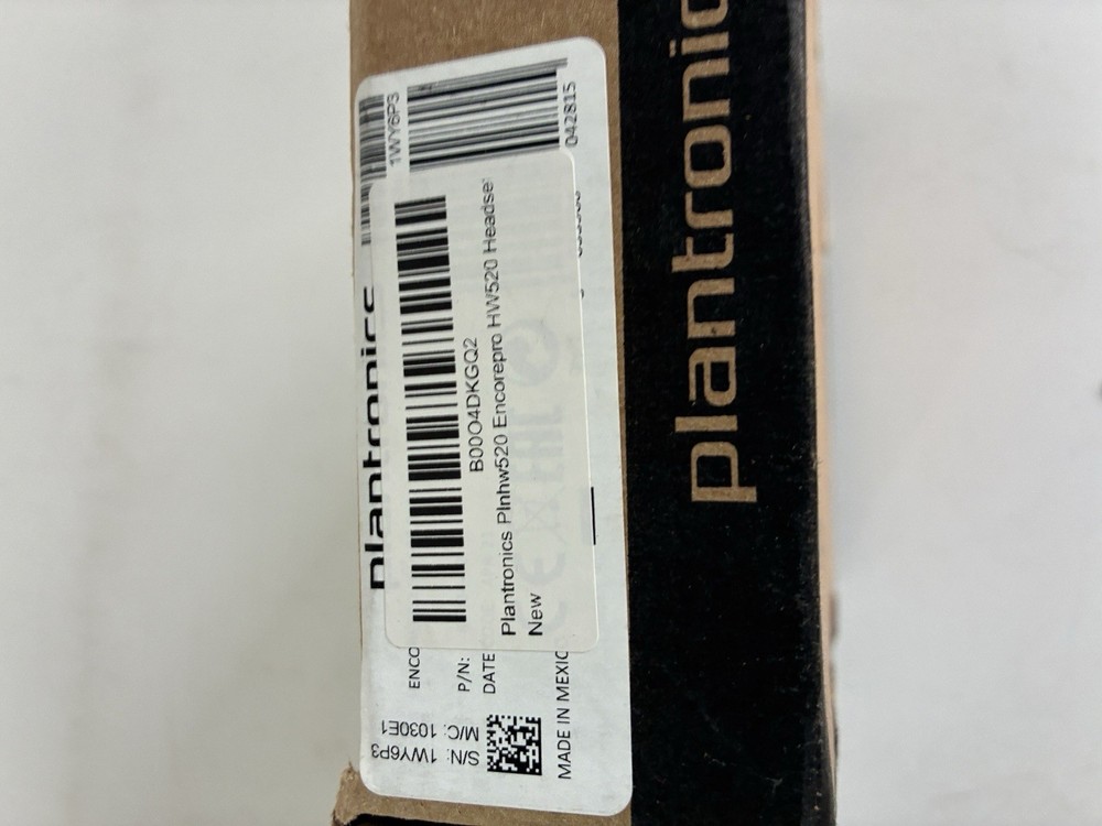 New Plantronics Encore Pro HW520 Black Headset
