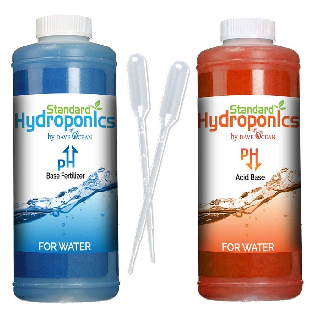 Standard Hydroponics pH Up and Down Kit - 10 Ounce Bottle pH Adjuster for Hyd...