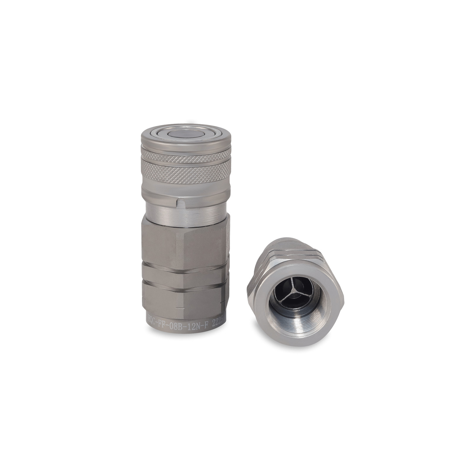 1/2″ Flat Face Hydraulic Quick Couplers Set - 3/4″ NPT Thread