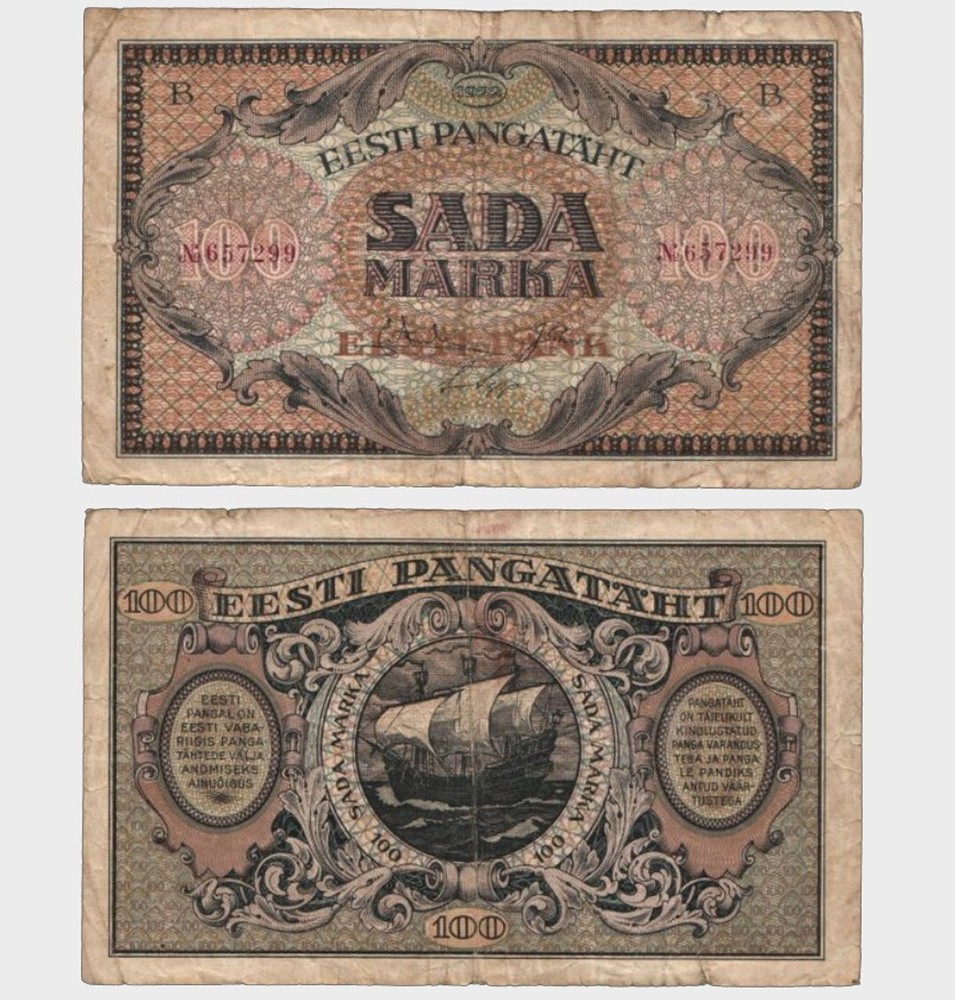 Estonia  - 1922 - 100 Marka - "VG" - #CO960