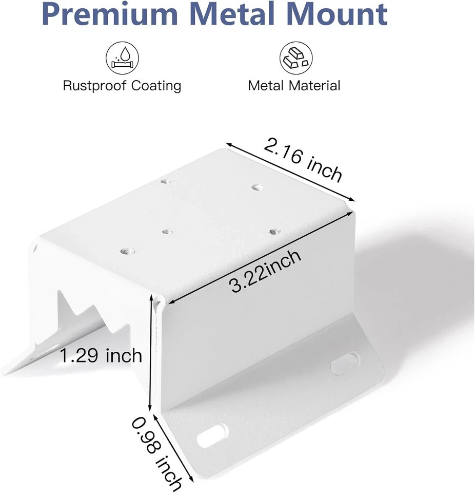 Wall Mount Bracket Compatible with Eufy Security Solocam S340, Rust-Proof Metal