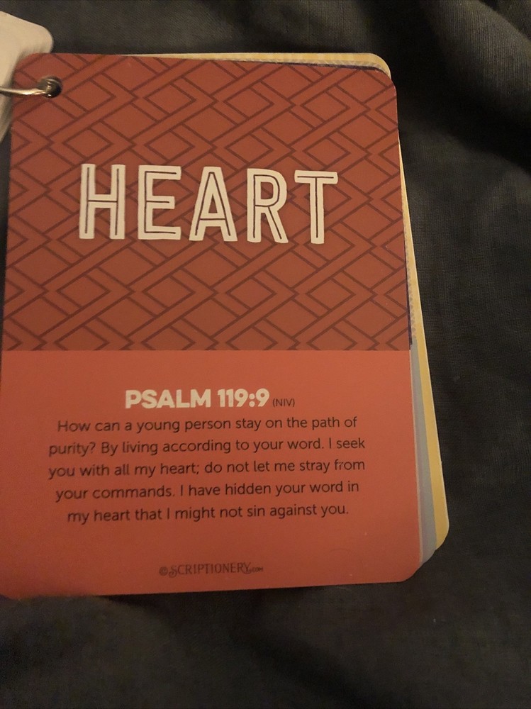 Scriptionery - Go forth Scripture Truths 20 Bible Verses Cards on a ring